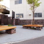 街なか修景の煉瓦壁　ポケットパーク