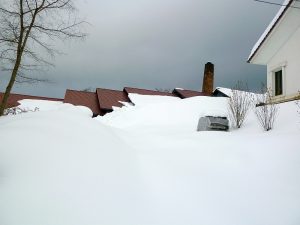 冬の窯場